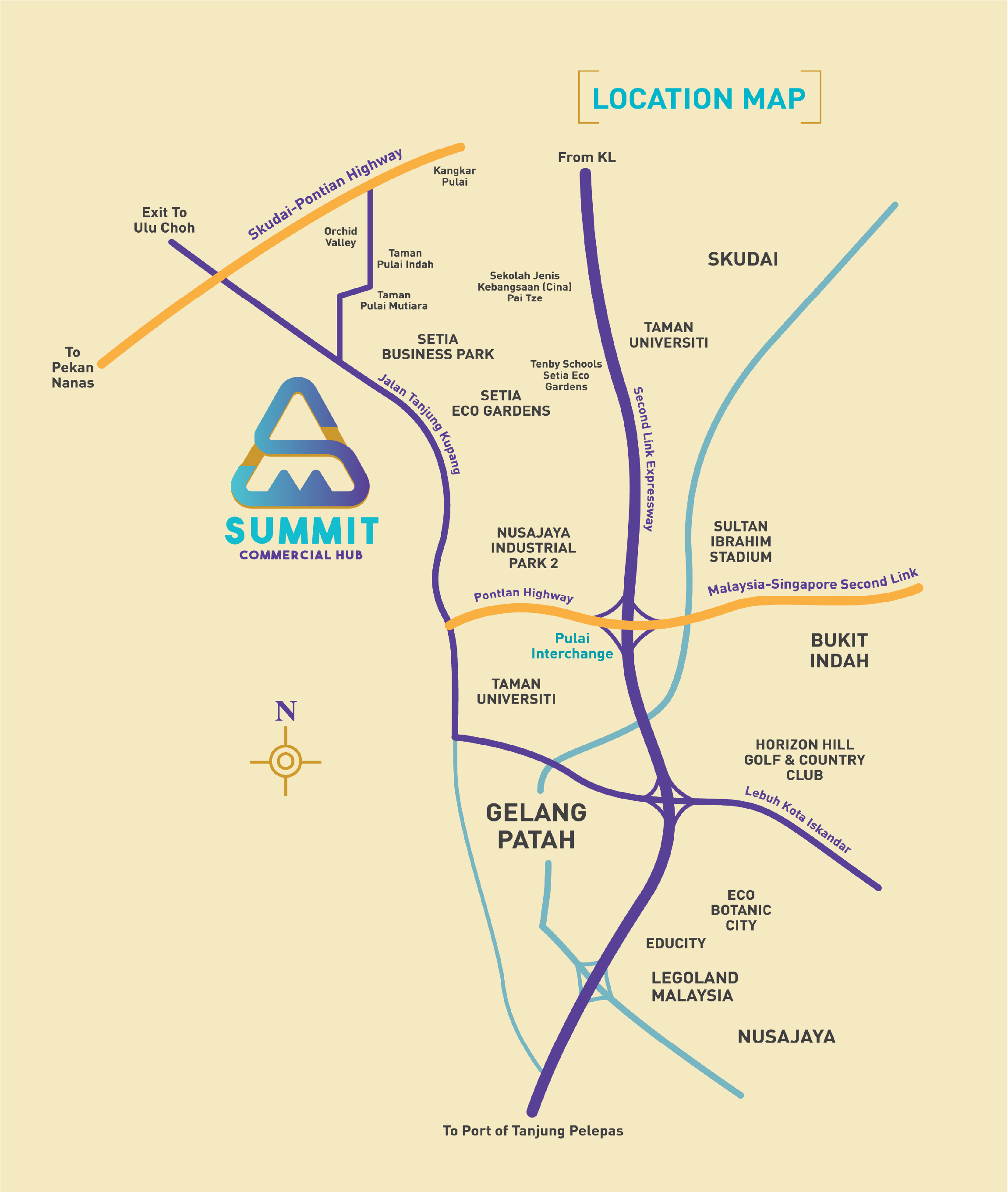 Summit Commercial Hub Nearby Amenities Map